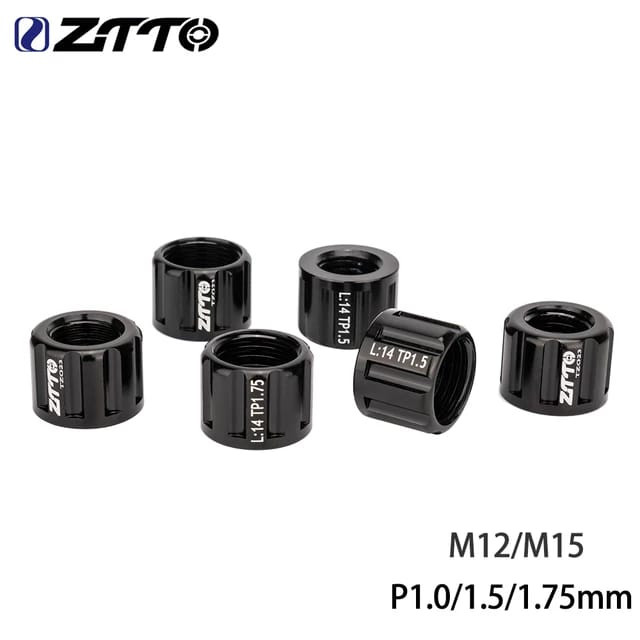 Foto Nut Mur ZTTO untuk baut AS TA Thru Axle Hub 12 15 Hub Freehub drat 1.5 1.75 kasar halus medium