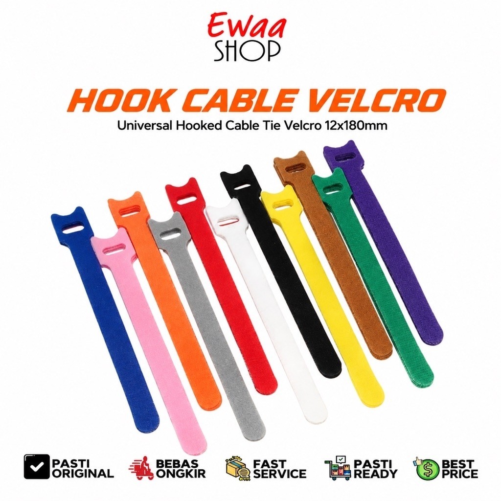 VELCRO KABEL STRAP OR88 PENJEPIT MERAPIKAN KABEL PENGIKAT KABEL VELCRO STRAP