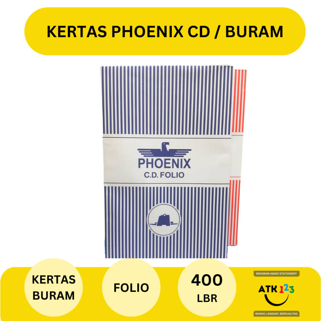 PHOENIX Kertas CD / Kertas Buram Folio Merk Phoenix