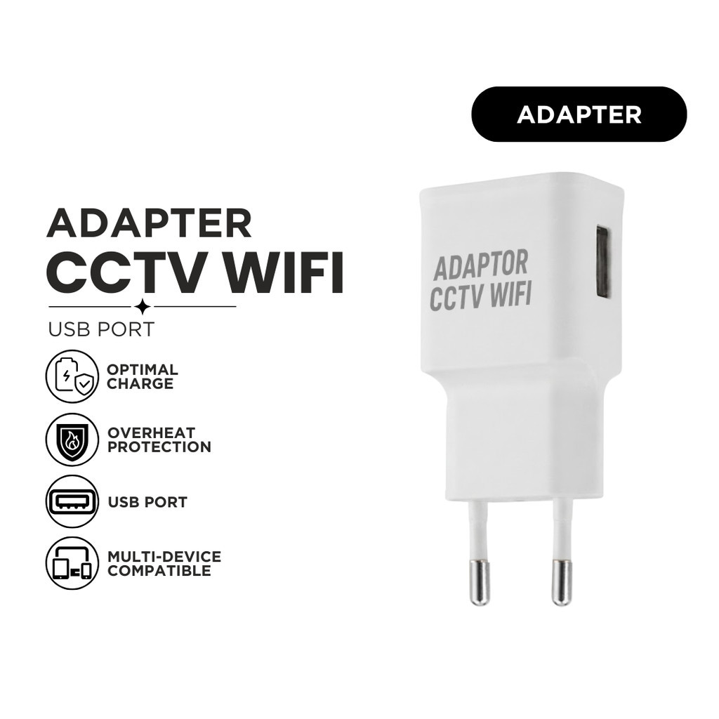 Adapter USB CCTV WiFi Charger Kamera Monitoring Universal Premium