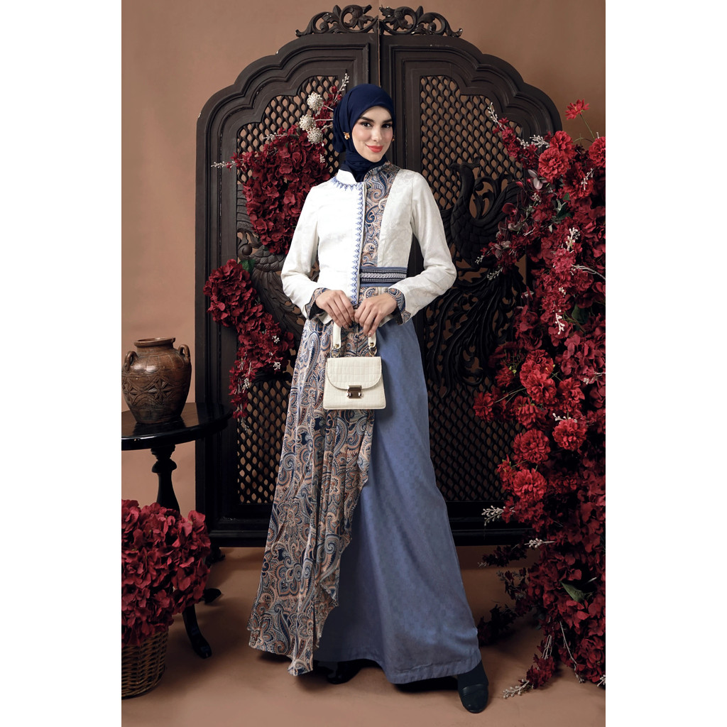 Tuneeca Gamis Bordir Batik Nayana T-0726001 By TUNEECA DJENARA