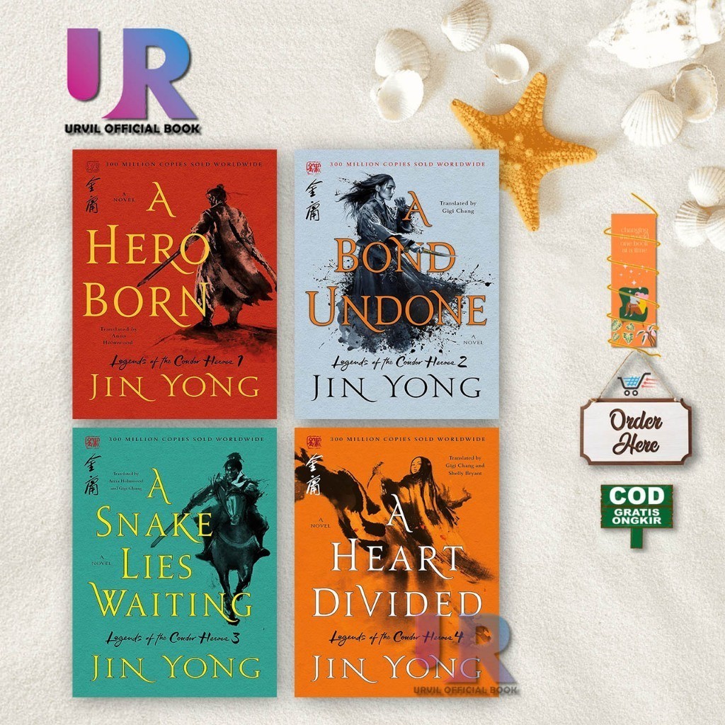A Hero Born - A Bond Undone - A Snake Lies Waiting - Heart Divided By Jin Yong (English)