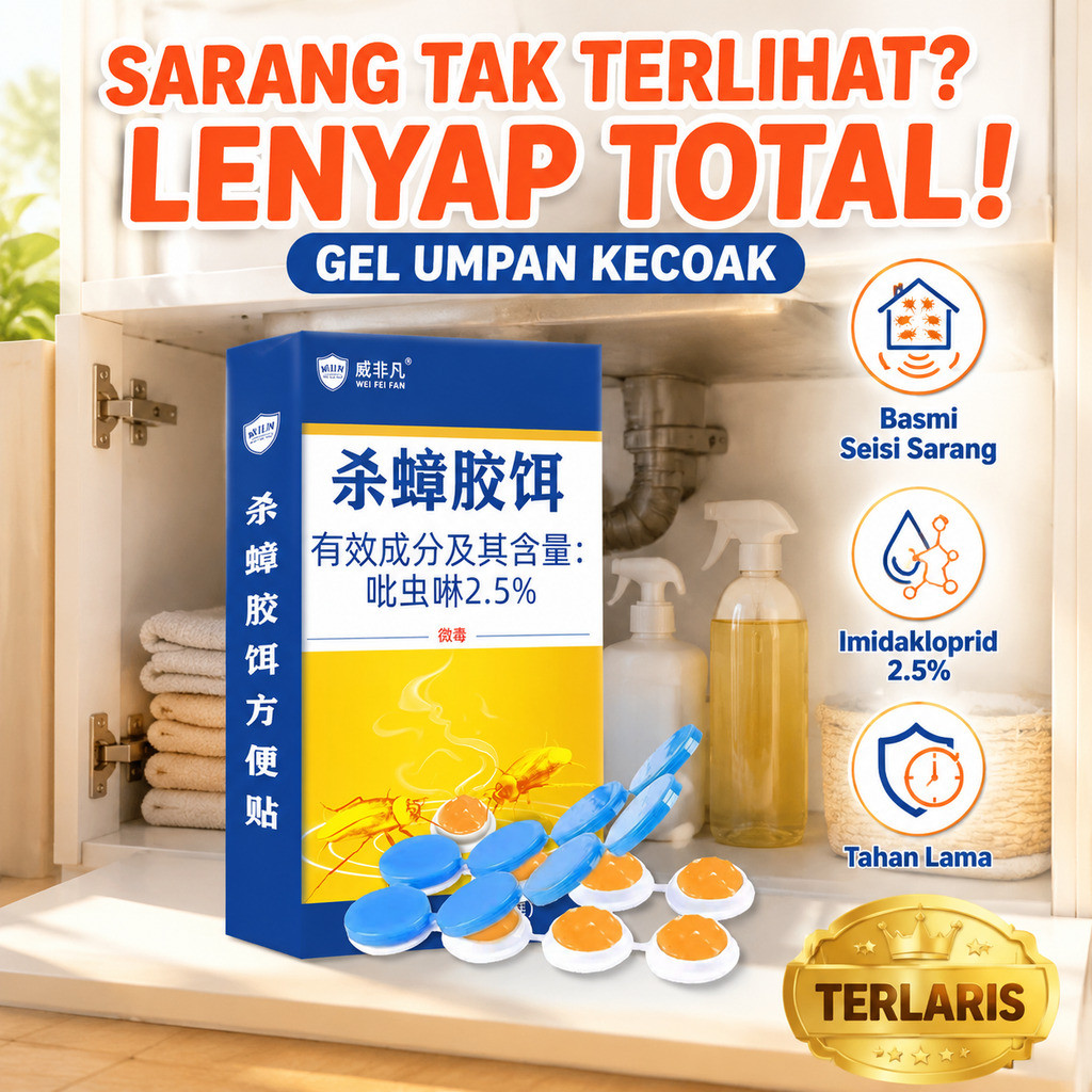 Kirim dalam 24 jam/Racun Kecoa/Umpan Kecoa/Gel Pembasmi Kecoa/Obat Kecoa/Pembasmi Kecoa/Racun Serang