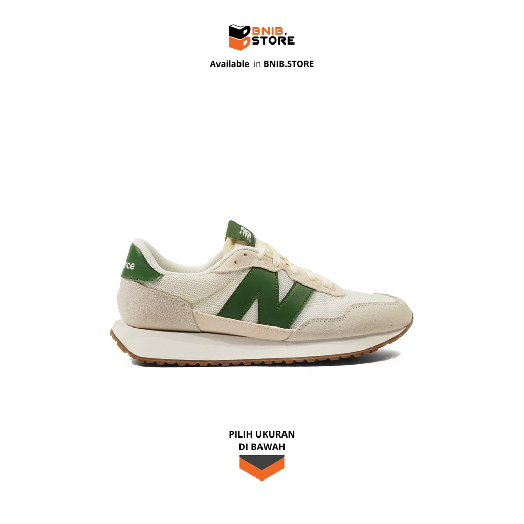Sepatu Pria Lifestyle NB 237 White Green [MS237WG] Original