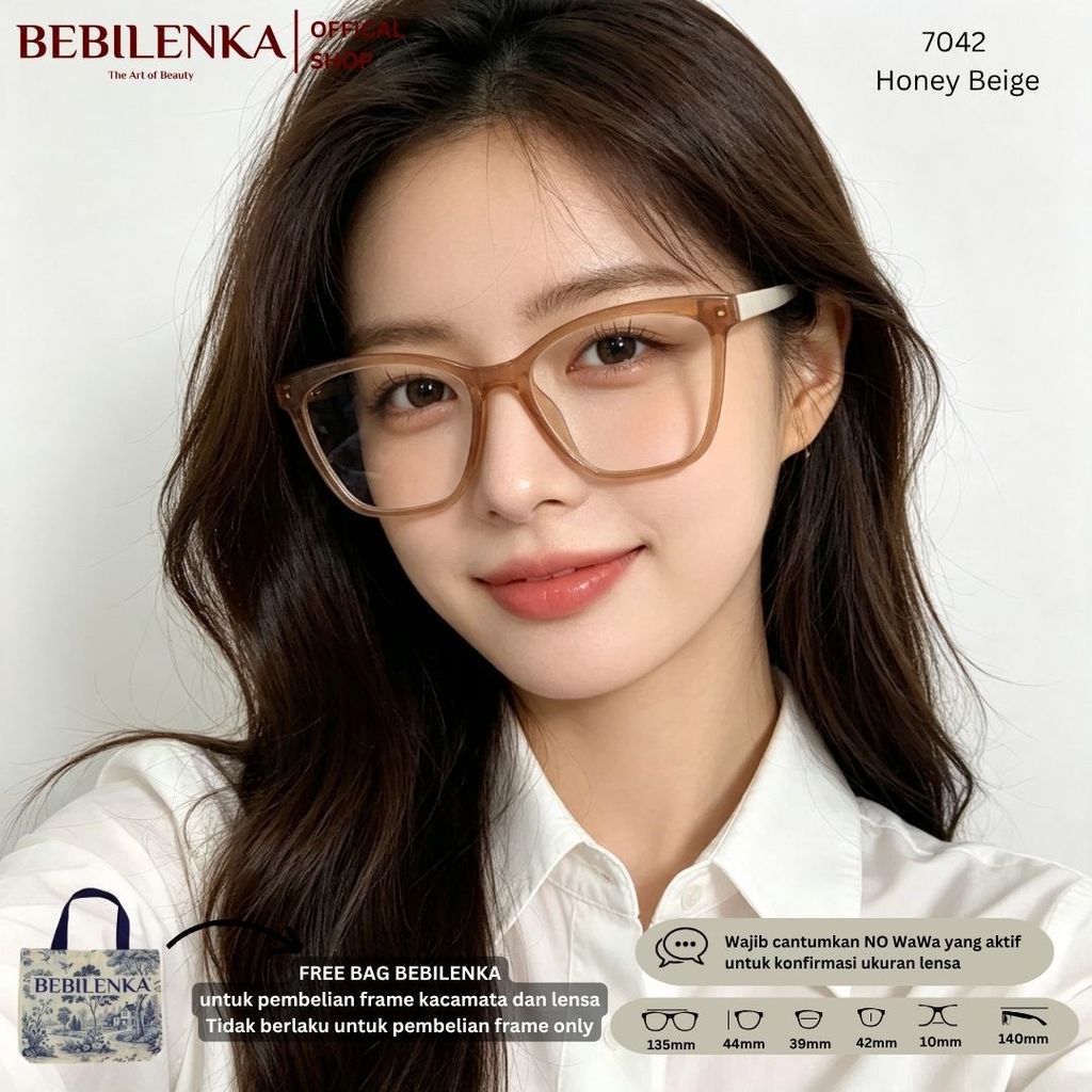 Kacamata Bebilenka Kode 2477 - 7042 Free Bag Bebilenka Tas Kacamata Korea Kotak Kacamata Gaya, Kacam