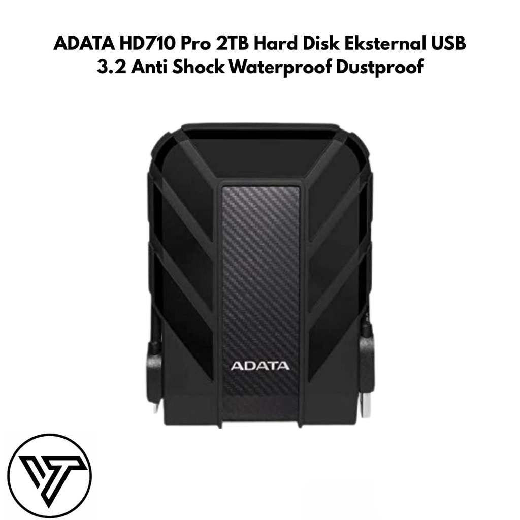 ADATA HD710 Pro 2TB Hard Disk Eksternal USB 3.2 Anti Shock Waterproof Dustproof