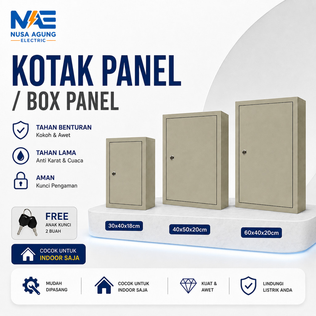 Box Panel Listrik Indoor 30x40x18 cm 40x50x20 cm 60x40x20cm