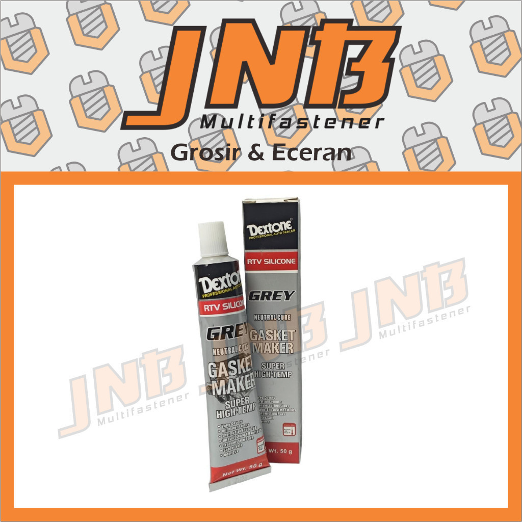 Lem Dextone Gasket 50gr Besar Maker RTV Neutral Silver Grey