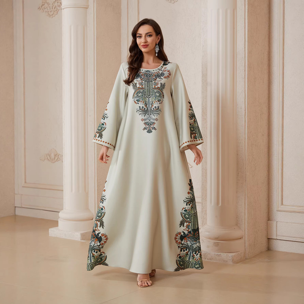 Pakaian Muslim WanitaDress wanita SW2604 tampil anggun dan anggun[20269]