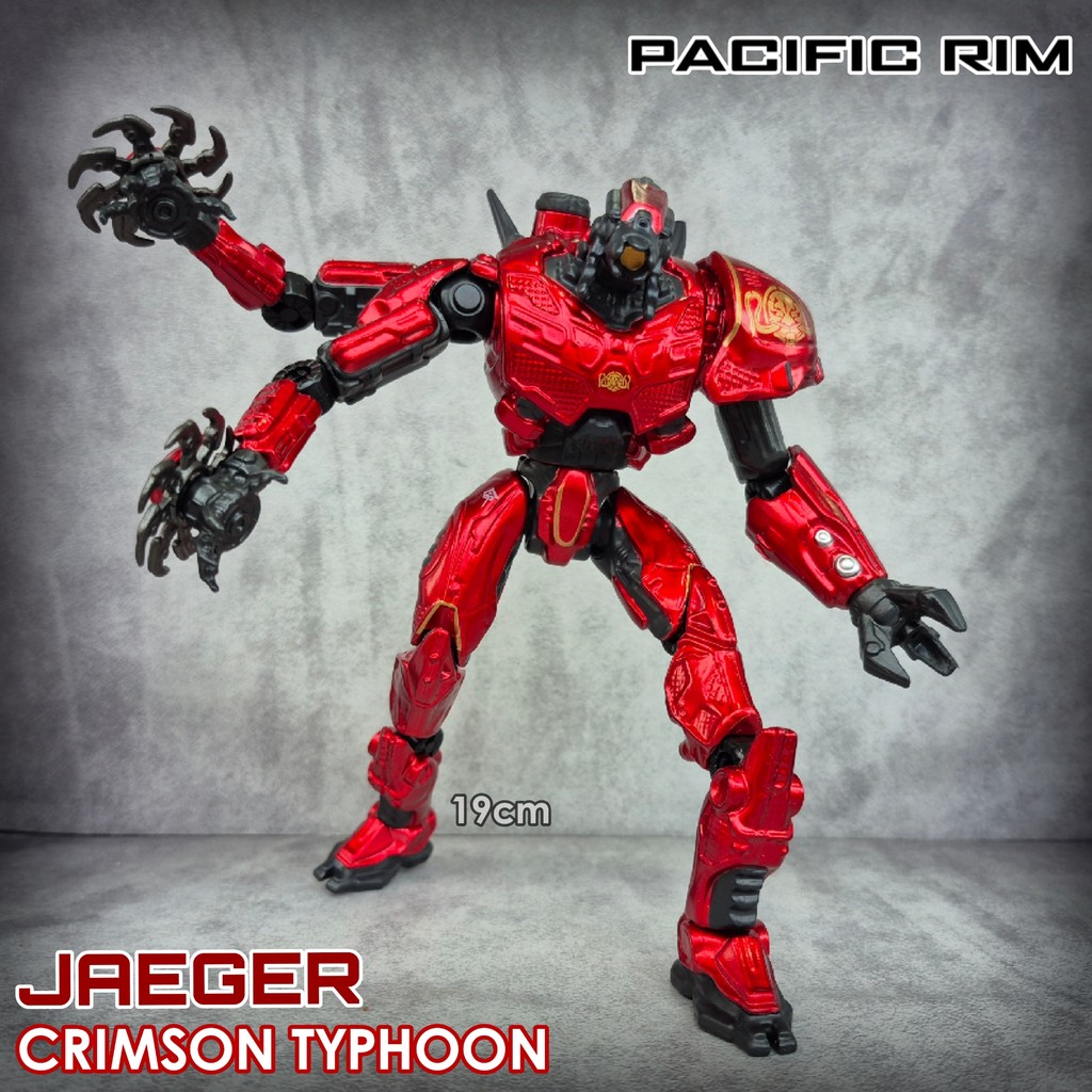 Action Figure PACIFIC RIM JAEGER CRIMSON TYPHOON Mainan Pajangan Robot Artikulasi