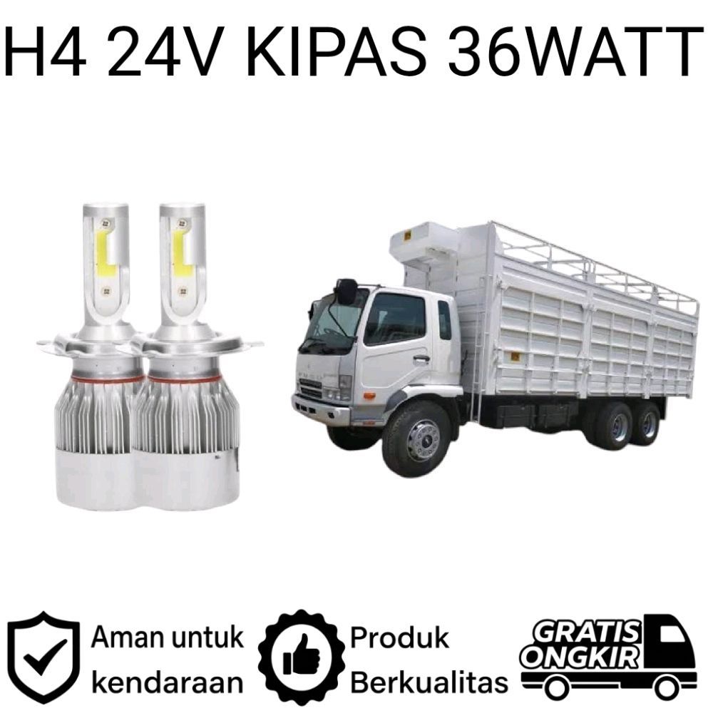 ORIGINAL Lampu utama LED H4 24V MITSUBISHI FN 627 FUSO TRONTON EURO 4