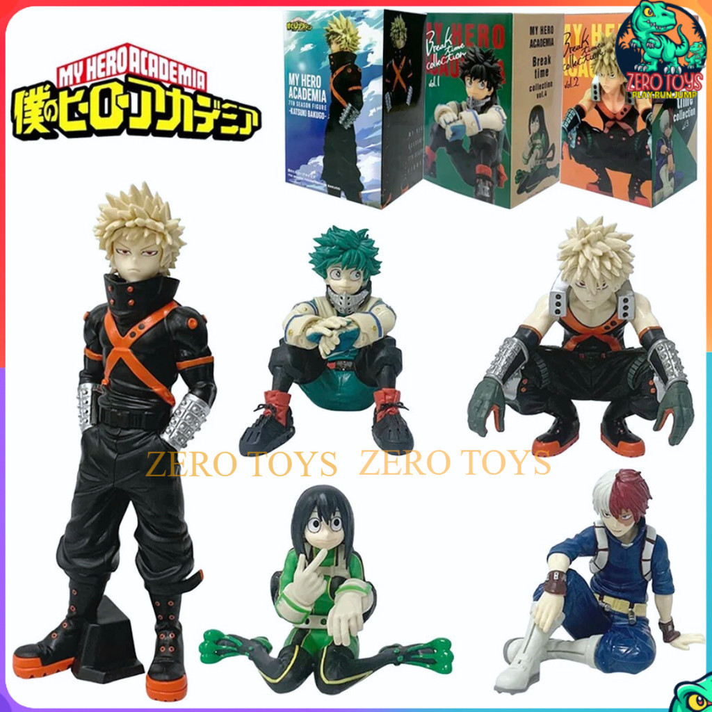 Action Figure My Hero Academia Break Time Collection Deku Bakugo Todoroki Tsuyu Asui