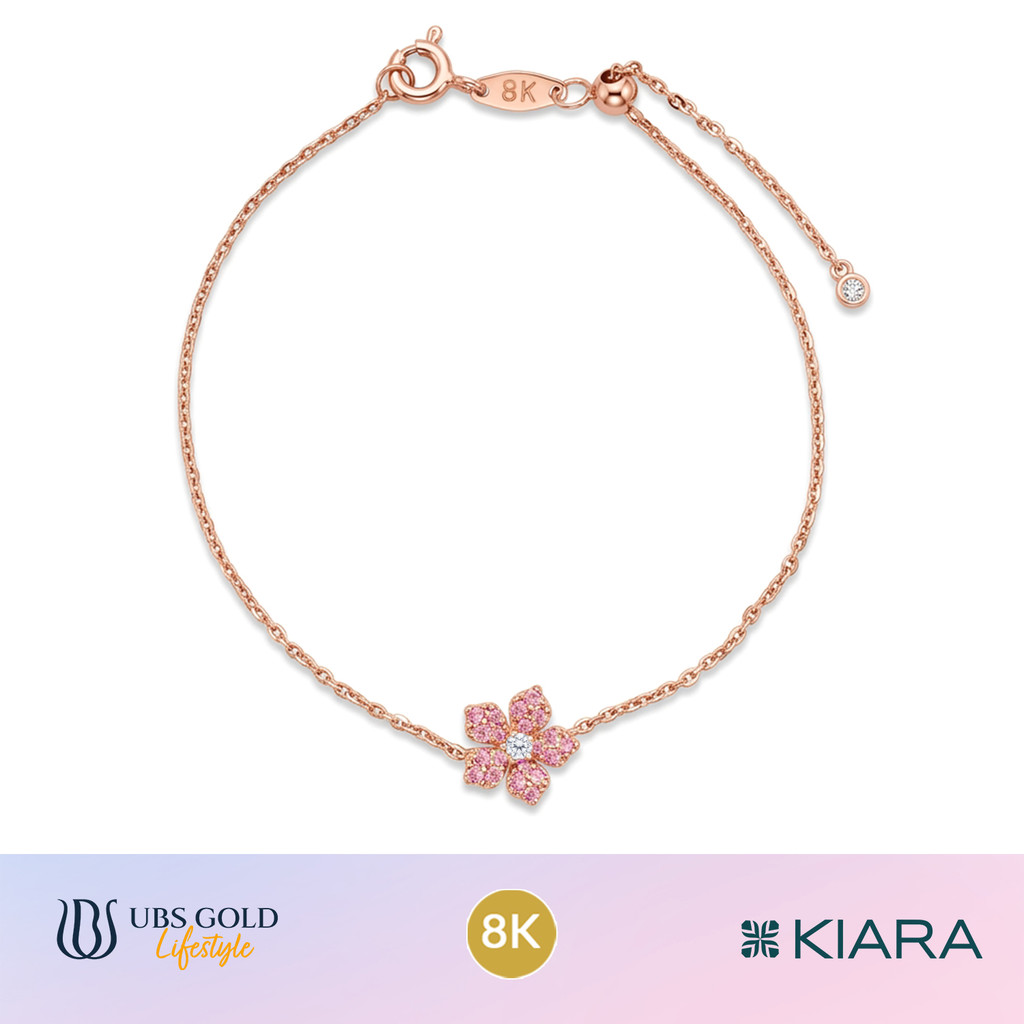 UBS Gold - Gelang Emas Kiara - 8K - Model Bunga - Kgv8033k