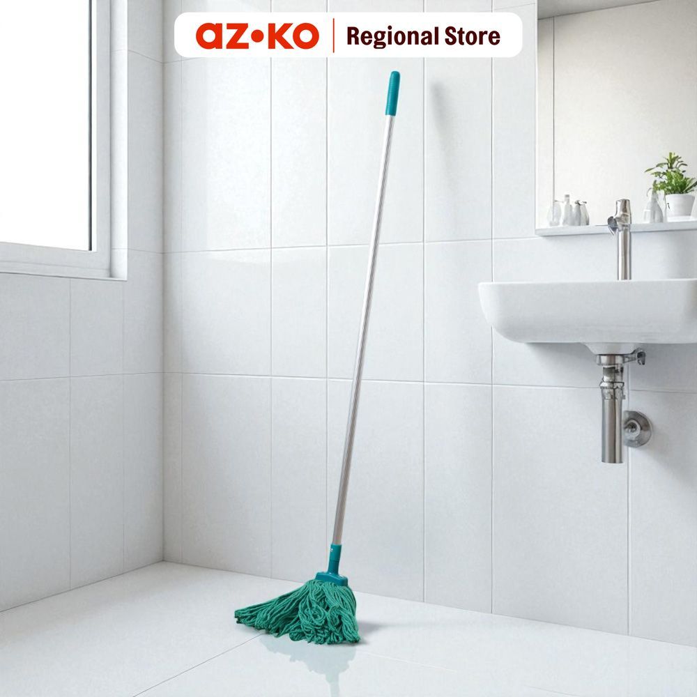 AZKO Krisbow Alat Pel Heavy Duty - Hijau Floor Mop Pembersih Lantai Pel Lantai Cleaning Mop