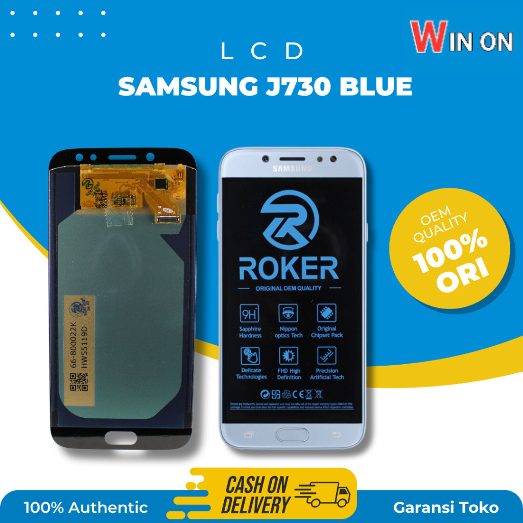 WN WINON - ROKER LCD TOUCHSCREEN SAMSUNG GALAXY J7 PRO /J730 LCD FULLSET ORIGINAL BY ROKER