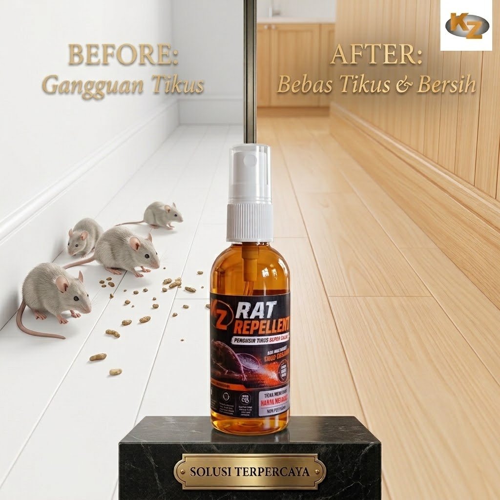 PENGUSIR TIKUS KZ- CAIRAN PENGUSIR TIKUS - SPRAY PENGUSIR TIKUS - SEMPROTAN PENGUSIR TIKUS - ANTI TI