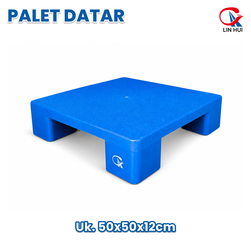 LIN HUI Pallet Plastik Tipe Datar Bahan HDPE Gudang