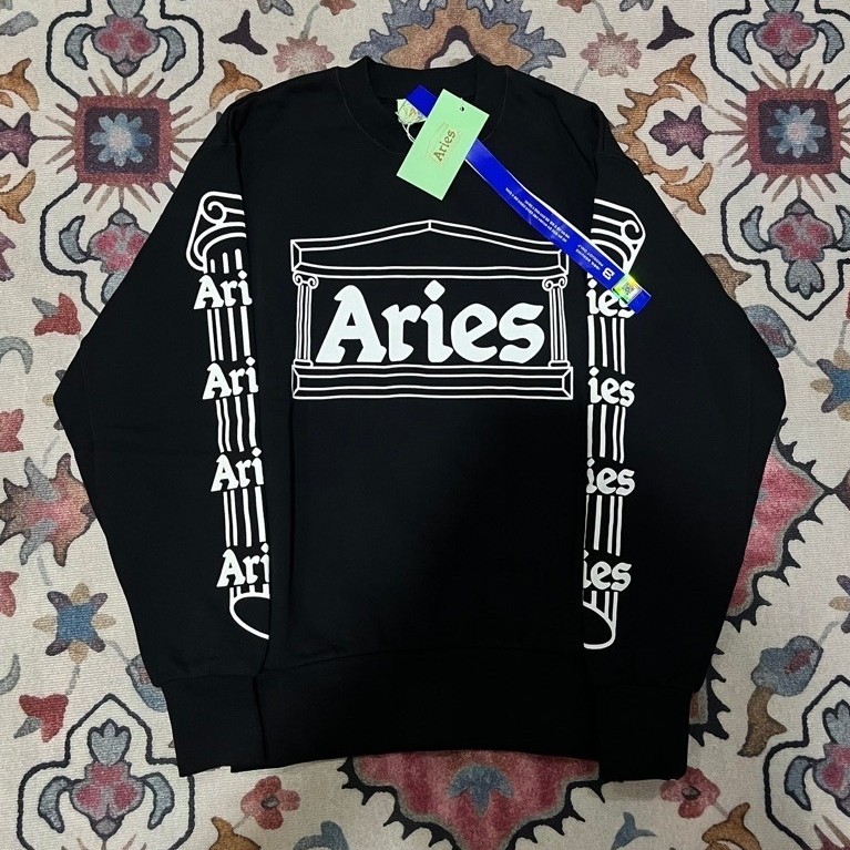 ARIES ARISE COLUMN SWEATSHIRT - BLACK