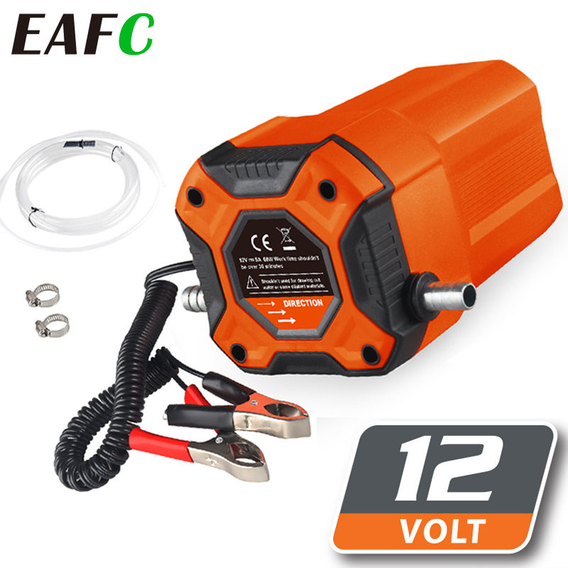 EAFC 12V Electric Car Oil Suction Pump 60W Fuel Delivery Engine Oil Crude Oil Fluid Suction Pump For