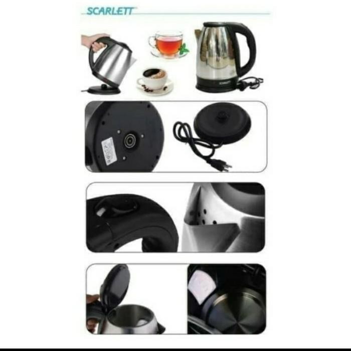 Teko Listrik 2 Liter SQRS / Teko Stainless