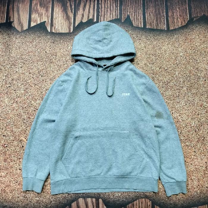pullover hoodie abu abu FCMM jemper jaket simpel murah bagus size XL