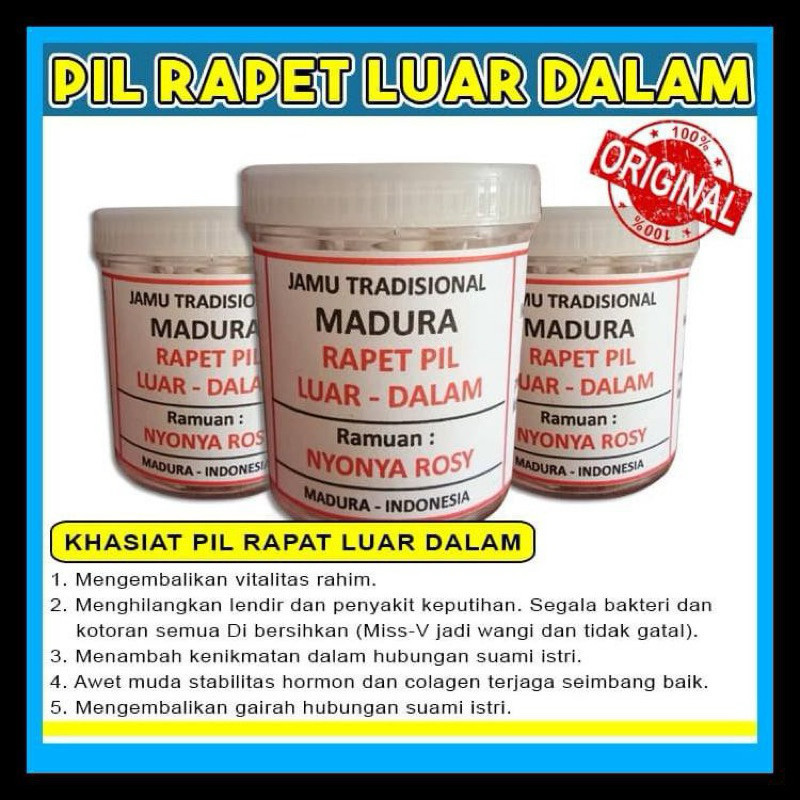 NYONYA ROSY JAMU MADURA Empot Ayam Rapet Luar Dalam PIL VIRGIN Perapat Miss V Obat Keputihan Ny Rosy