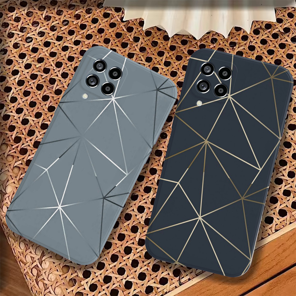 Samsung A12 M12 A22 4G A22 5G M32 4G M22 4G M34 M54 - Softcase - Motif M4rble G4ris - Case Terbaik