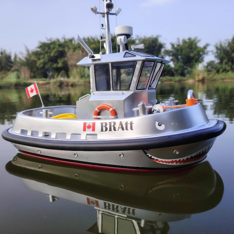 1/18 Canadian BRATT Remote Control Tugboat Model Fiberglass Hull Finished Remote Control Boat Adult 