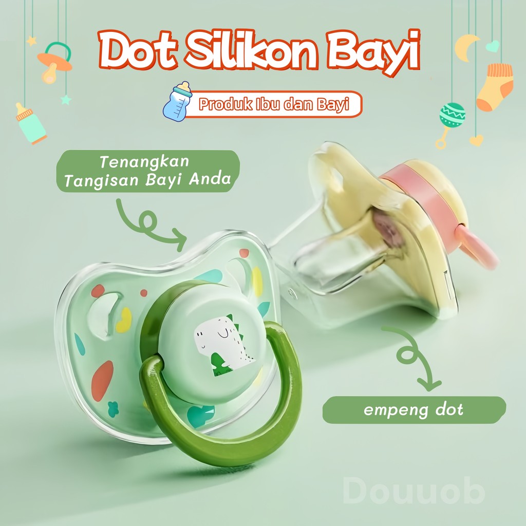 Bayi Silikon Gepeng Datar Bpa Free/Empeng Bayi 0 6 Bulan/Dot Bayi/Empeng Dot/Dot Bayi Empeng/Peng Ba