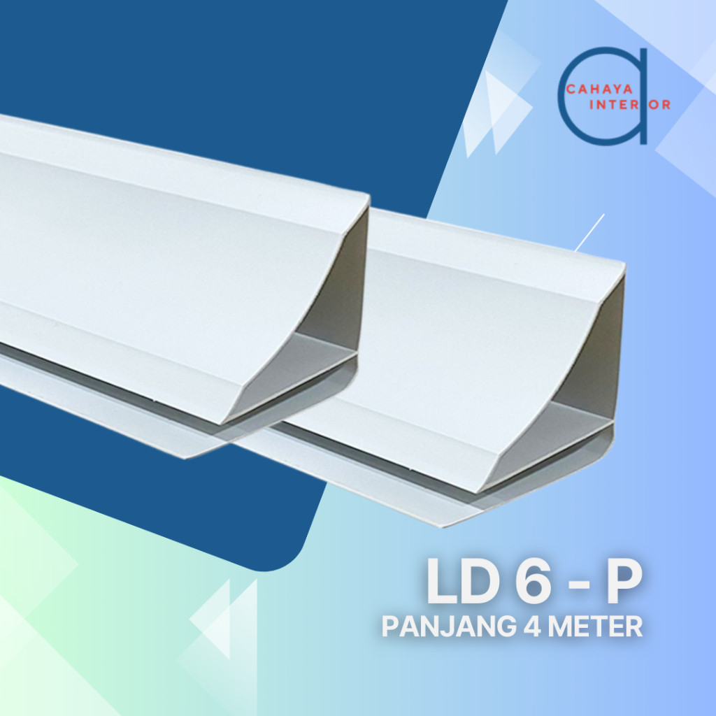 Lis PVC Plafon – Drop, Tutup, Sambung | Motif Kayu & Putih | Harga per Batang