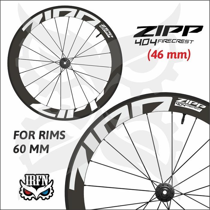 stiker zipp 404 firecrest lebar 46 Mm - Putih Terlaris