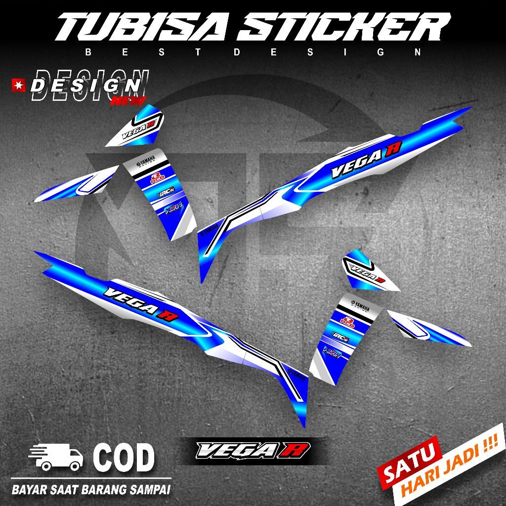 Sticker Striping Variasi Vega R New - Stiker Striping Motor New Vega