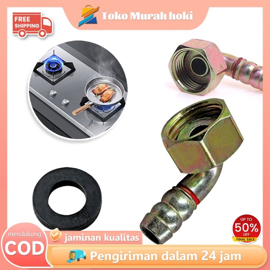 Nepel Selang Gas Nepel L Drat Dalam Kuningan Selang Gas Kompor Tanam Elbow Selang Gas
