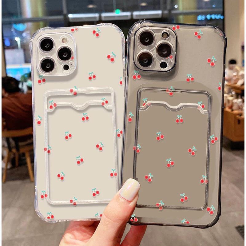 SoftCase ATM ID Card Cherry Pattern Casing For Realme Note 60 60x 50 Narzo N63 N61 10 N53 50A 50i Pr