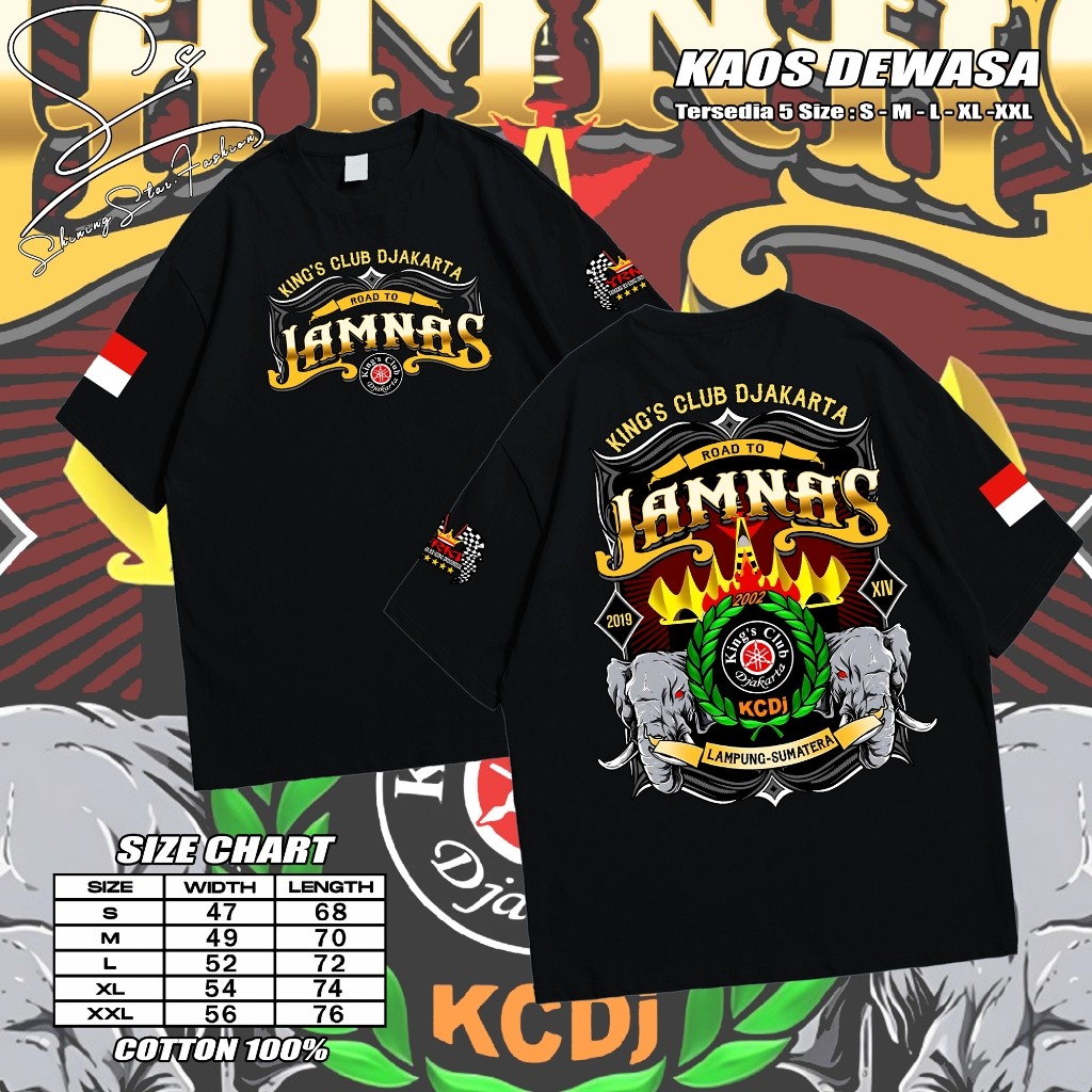Kaos Baju Rx-King Club Djakarta / Jamnas Lampung - Sumatera / Rx King / YRKI / Tshirt RXKING / Cotto