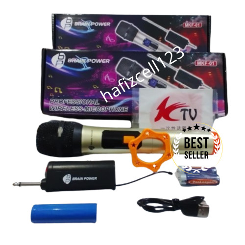 Mic Karaoke Wireless Single MKF-01