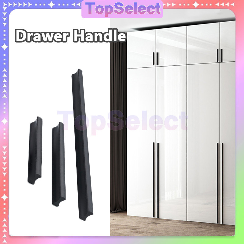Hitam Arikan Laci / Tarikan Laci / Handle Lemari Handle