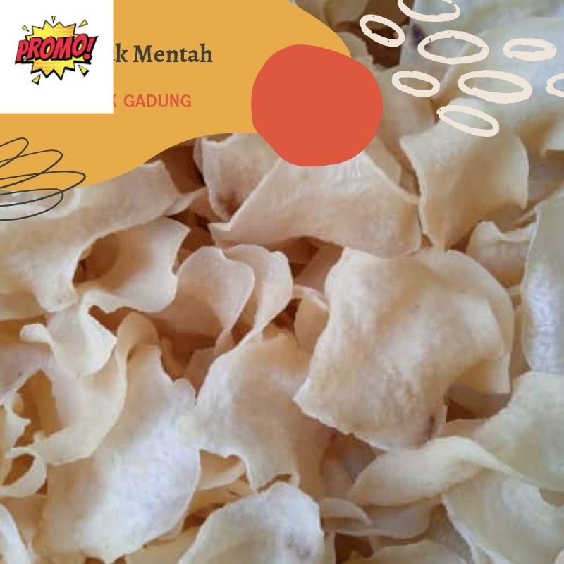 [ 500 GR ] KERUPUK GADUNG MENTAH / KRUPUK GADUNG MENTAH RENYAH