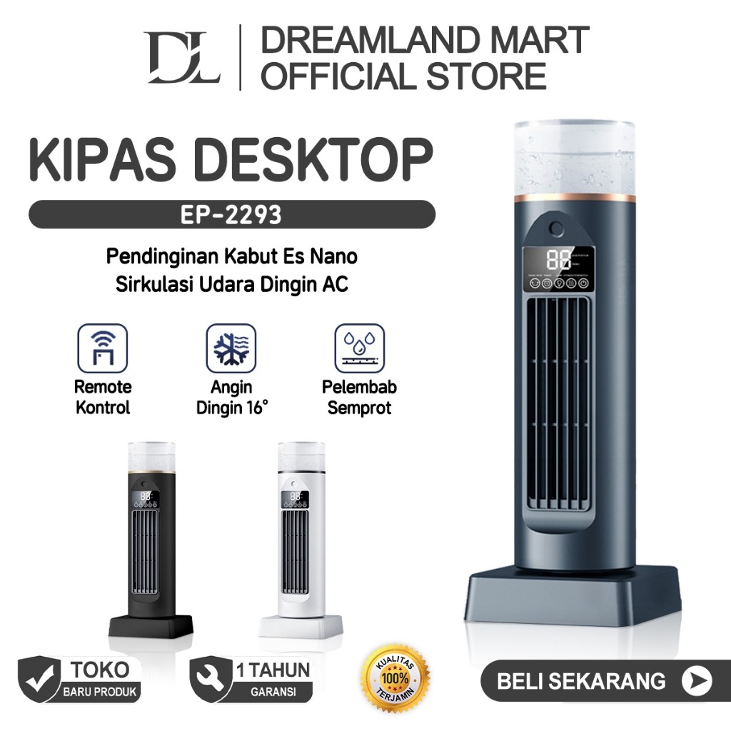 DL Kipas Angin Menara Portable Kipas Angin Ac Air Tower Fan Humidifier Ruangan Kipas Portable
