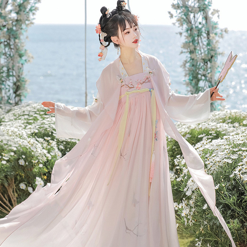 Chu Ran  COD  Pakaian Wanita Baru 2025 Setelan Wanita Hanfu Temperamen