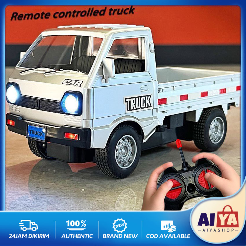 Mobil RC Mobil Remote Control Truk Suzuki Carry Cargo Box Truck Drift Skala 1:16 Baterai Cas Mobil M