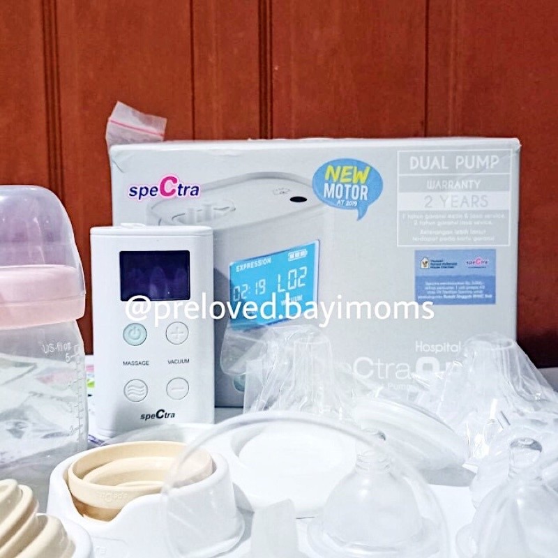 TERLARIS Paket Pompa Asi Spectra 9Plus 9S 9 Plus Handsfree Preloved Second Spectra Q Plus Breastpump