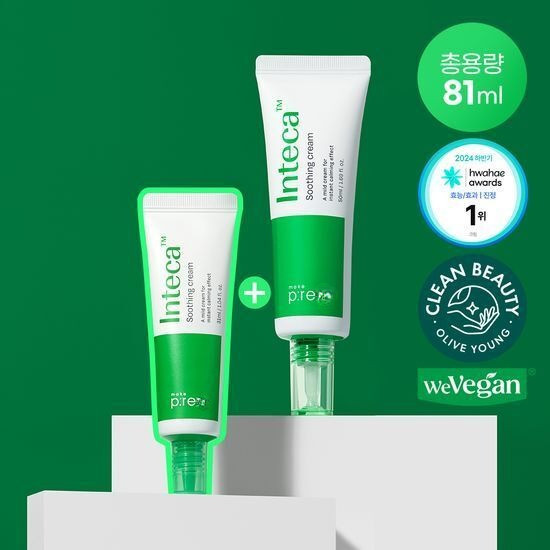 MAKE PRE Inteca Soothing Cream | Toner | Ampoule | End Pore Vegetinol Tightening Serum Inteca