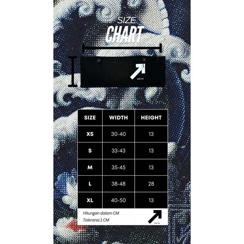 TERLARISRunning belt Direction/saku pinggang/tas lari/tas lari pinggang