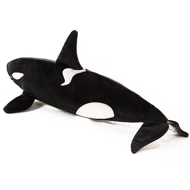 boneka ikan paus orca hitam 75CM +1 METER Mainan Asli Mainan Asli Dolls Toys - 75 cm