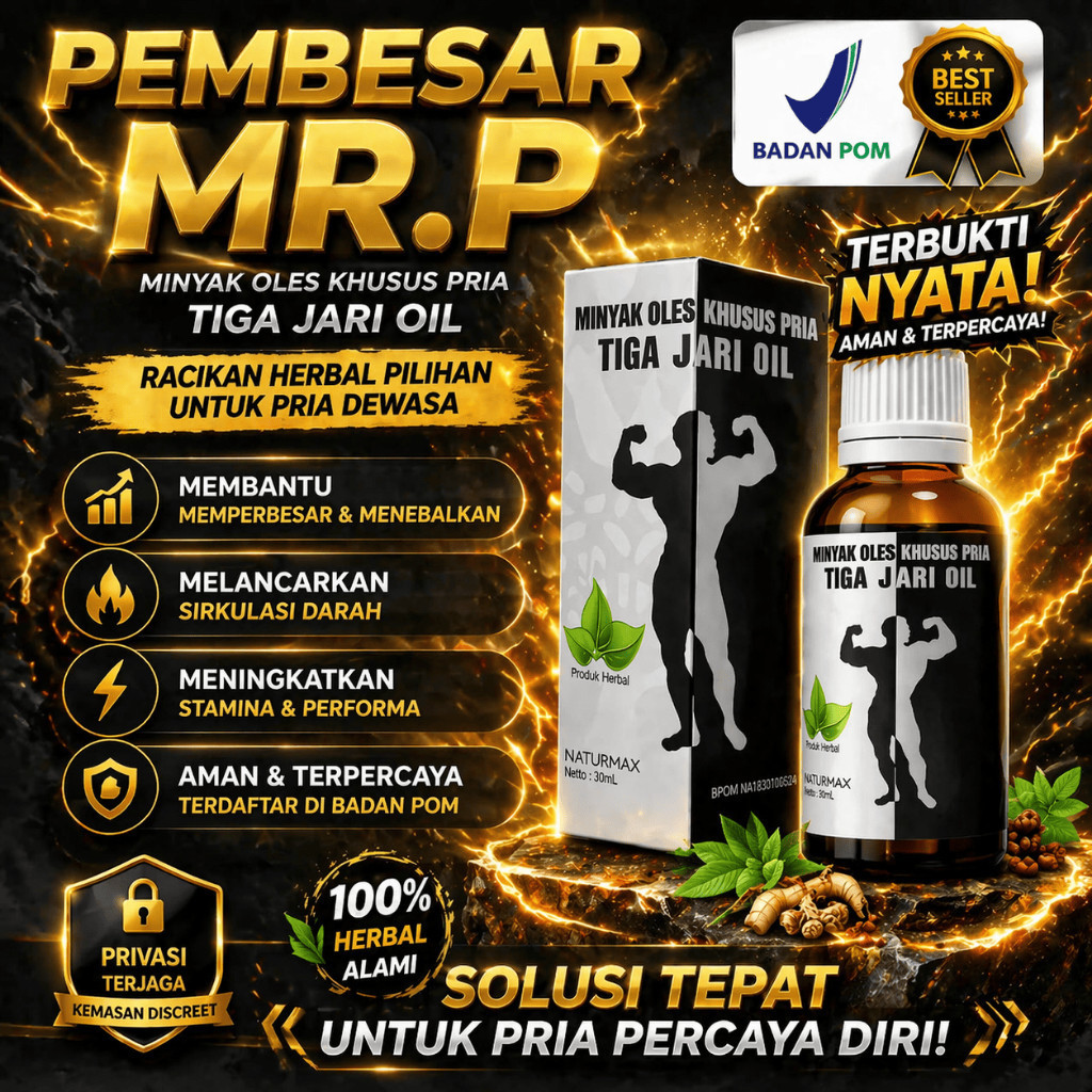 buktiin guysss PANJANG DAN BESAR  TIGA JARI OIL HERBAL Minyak Tiga jari Asli 100% Original Pembesar 