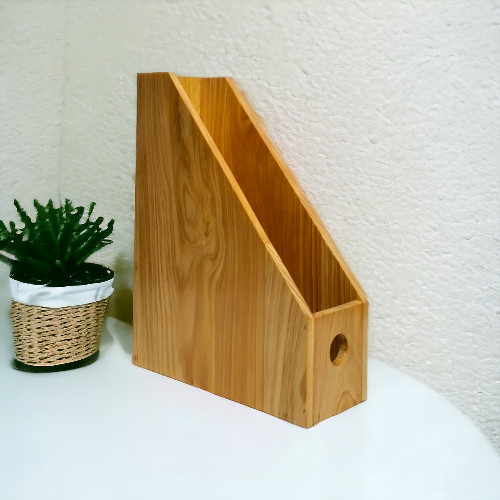 Box file mini aesthetic/Rak penyimpanan buku/wooden desk Book School Bahan Kayu Premium