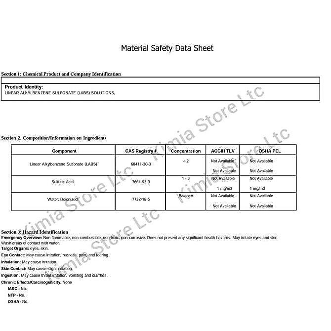 Grac- Labs 1 Kg ( Pure ) / Linear Alkyl Benzene Sulfonate / Labs 1Kg