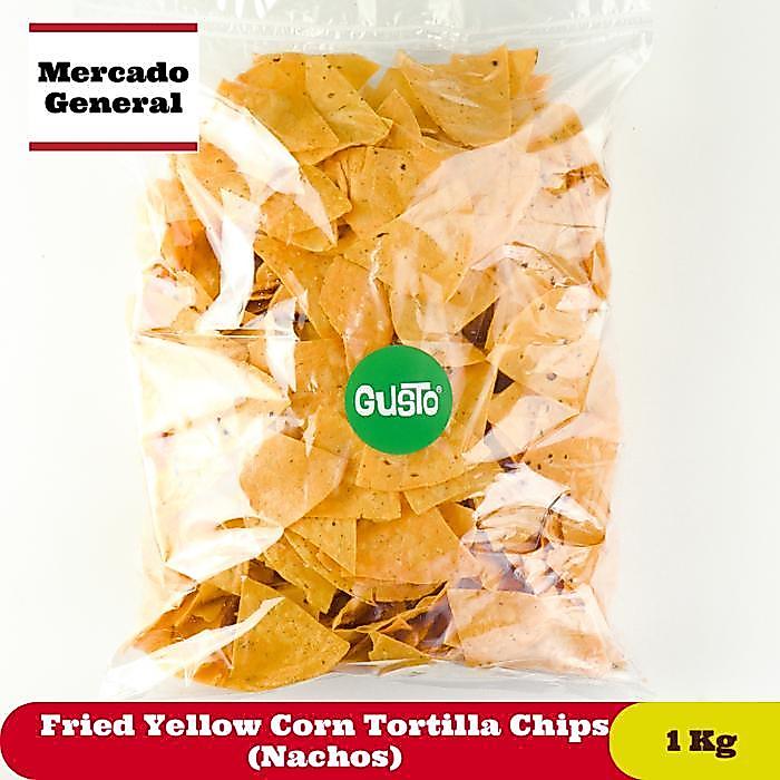 Fried Yellow Corn Tortilla Chips (Nachos) - 1 Kg
