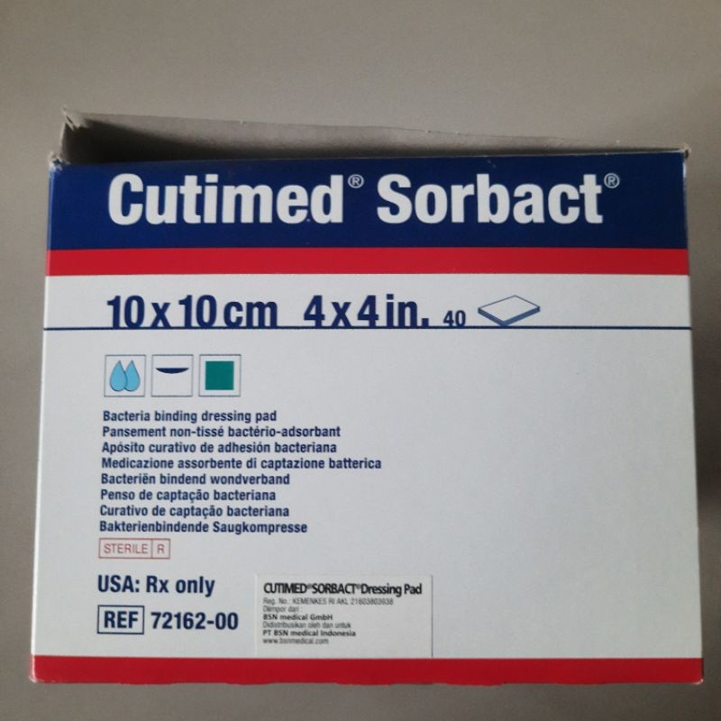 [TERLARIS] Cutimed Sorbact 10cm X 10cm Untuk Luka Basah